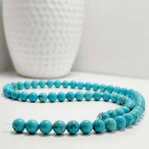 Natural gemstone turquoise beads